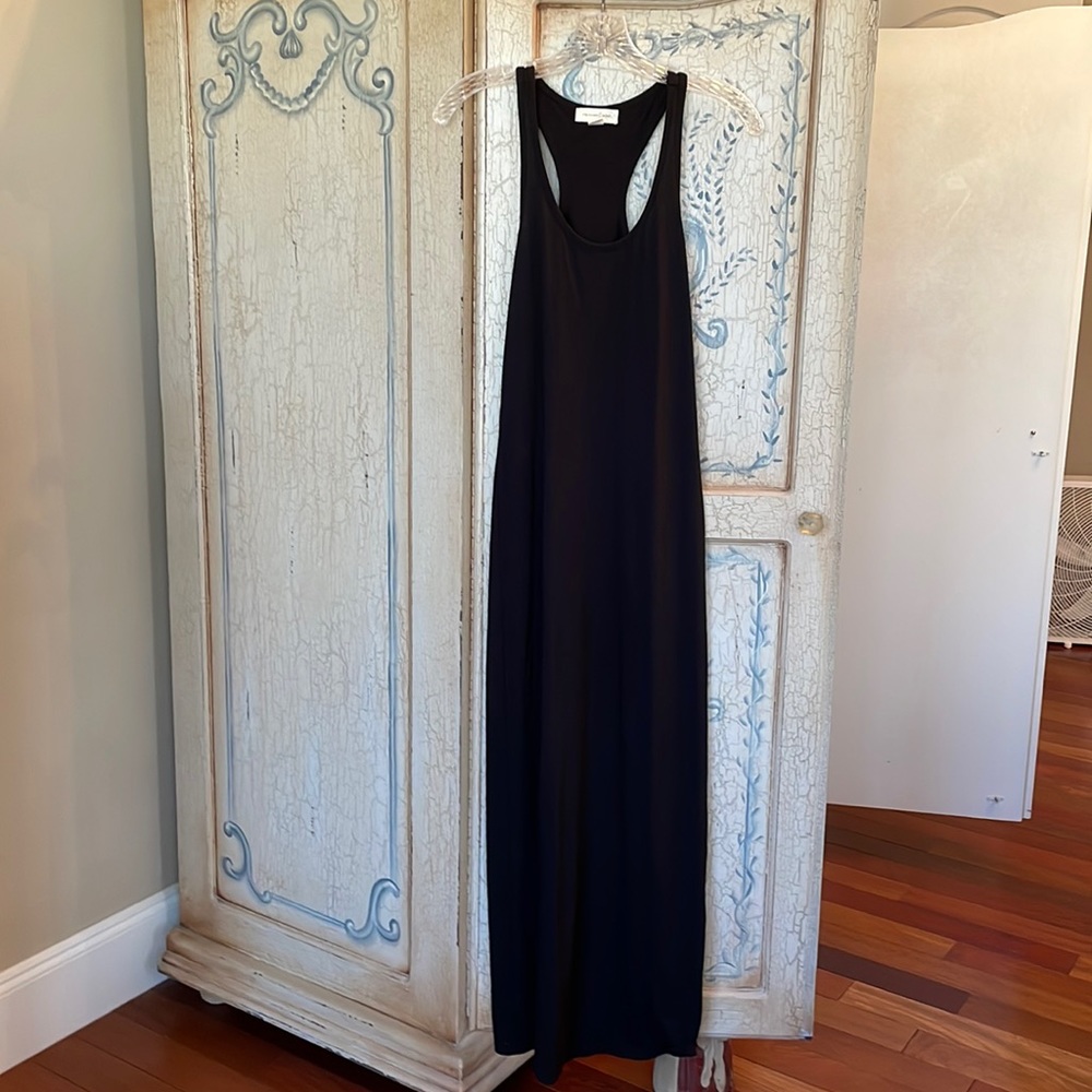 Treasure and bond black maxi racer back tank dress XXS